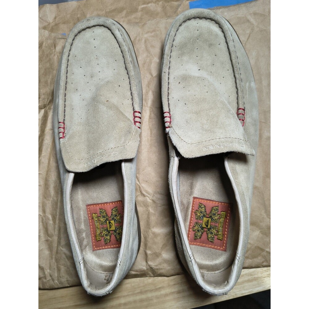 Quicksilver, Men's Size 11 Slip On Loafers, Casual Shoes, Tan Suede.